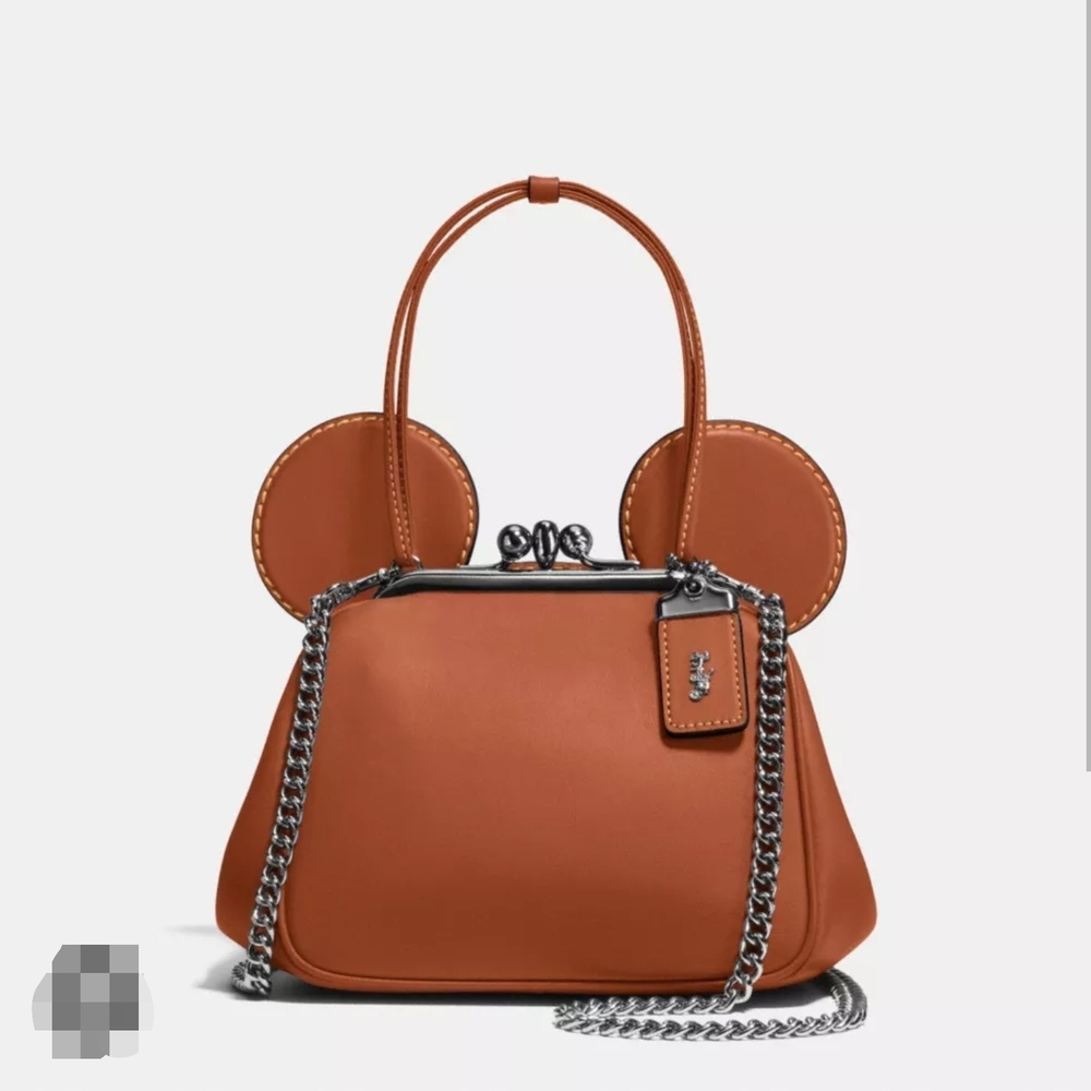 COACH 1941 × DISNEY Mickey Kisslock Bag in Glovetanned Leather